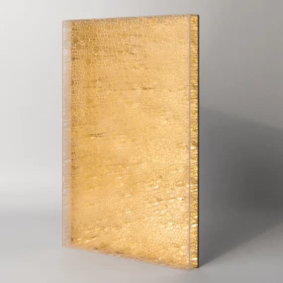 Lightben Kaos 3D Mirror panel sample in gold