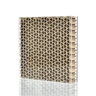 Ecoben Wave panel sample seen from the side