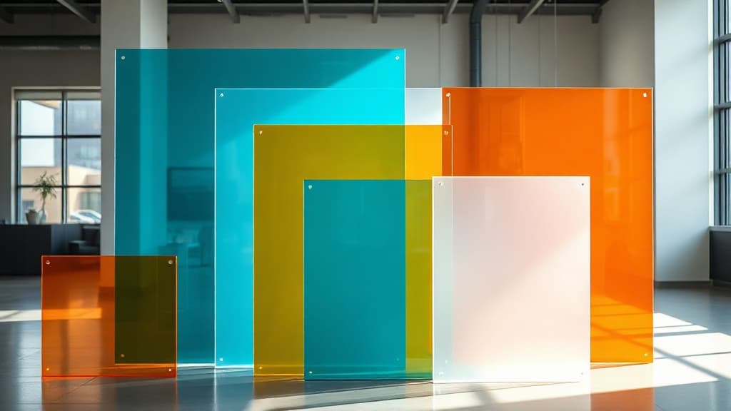 Creative acrylic decoration ideas using colourful PMMA sheets - Canadian home and commercial applications