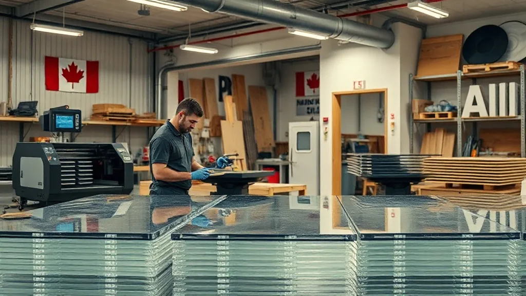Canadian sign shop fabricating plastic sheet materials - laser cutting, CNC routing, and panel finishing