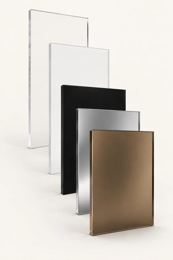 Clear cast acrylic sheets