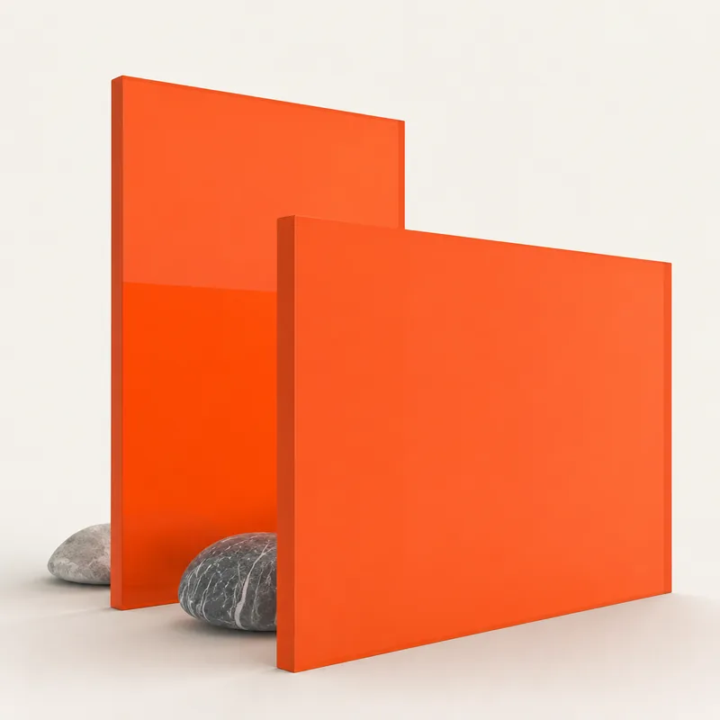 Orange 2119 cast acrylic sheet