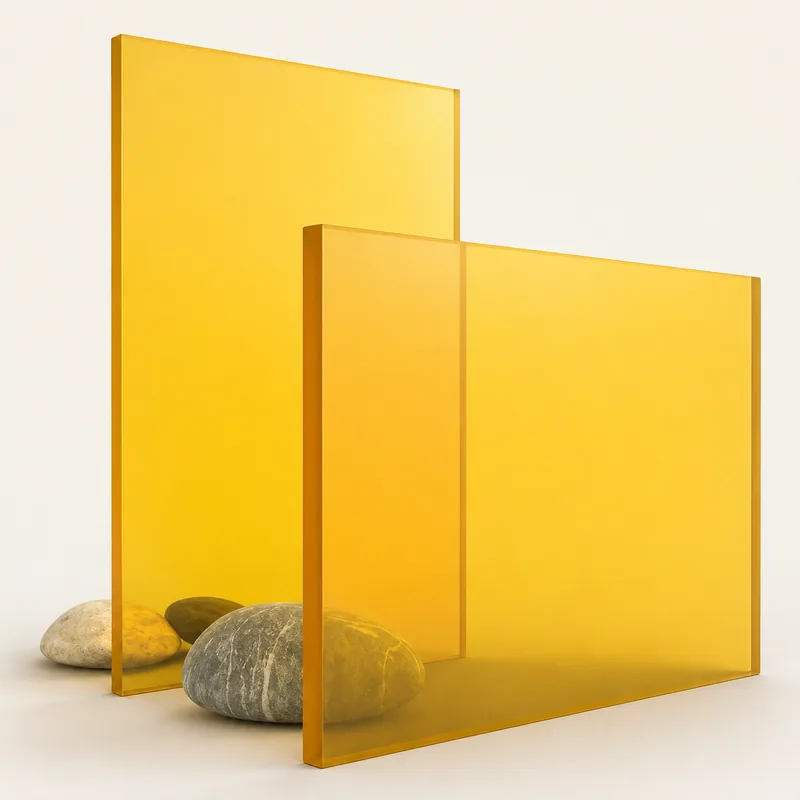 Orange 2208 cast acrylic sheet