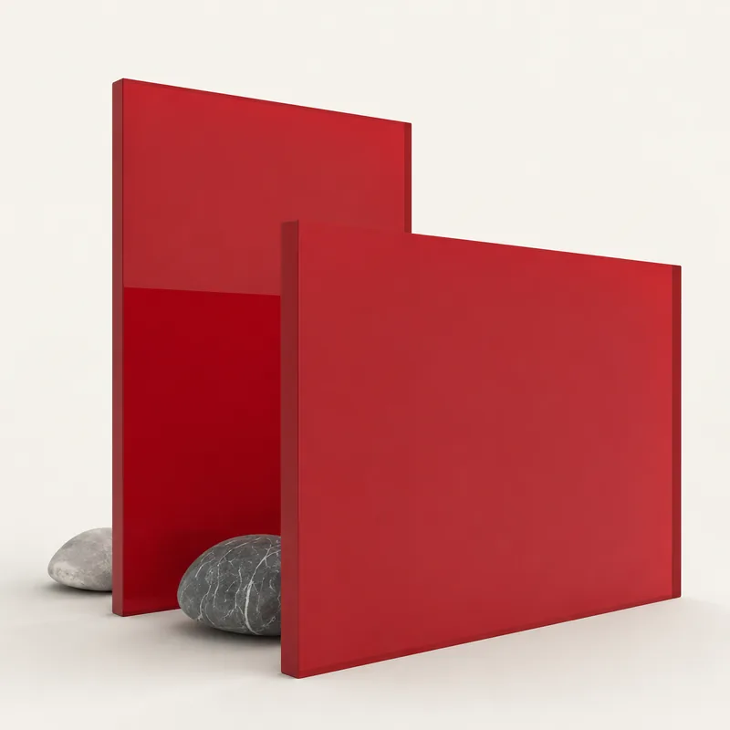 Red 2157 cast acrylic sheet