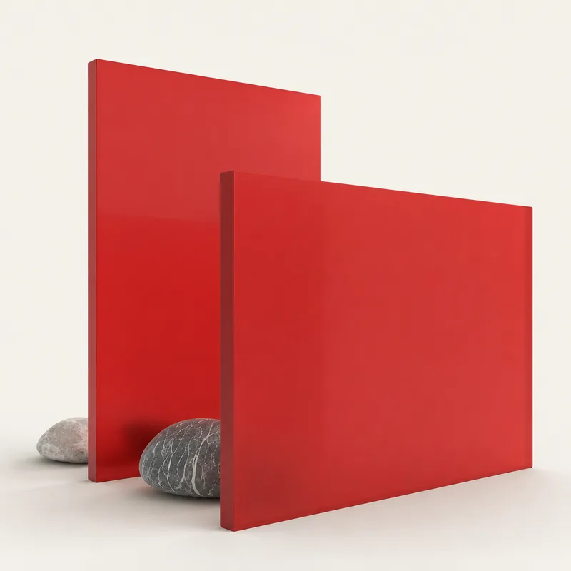 Red 2423 cast acrylic sheet