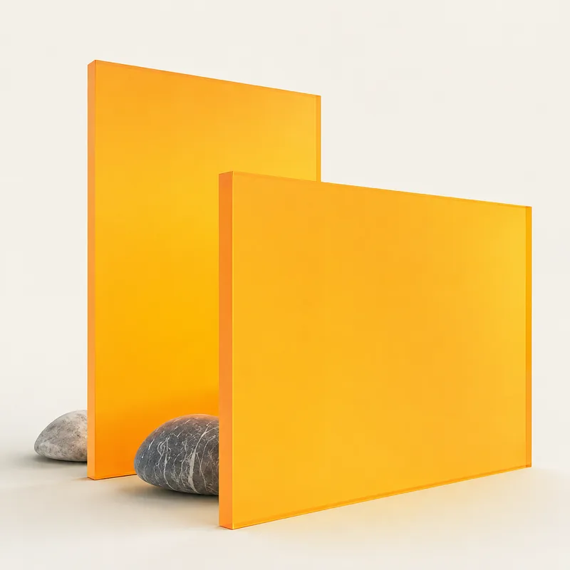 Yellow 2465 cast acrylic sheet