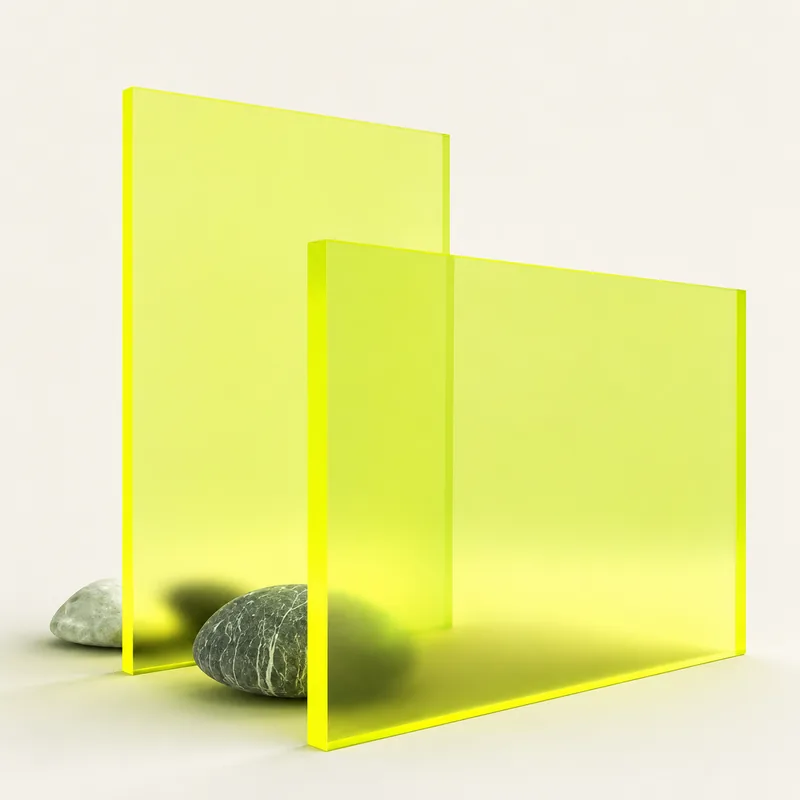 Yellow 9097 cast acrylic sheet