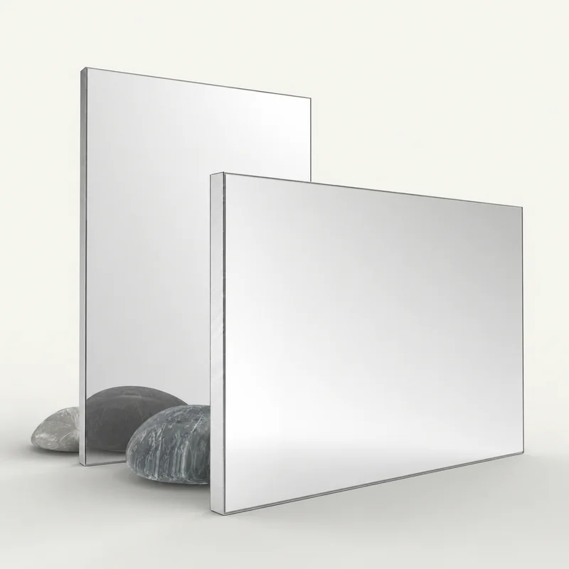 Mirror acrylic sheets — gold and silver, 4×8 ft