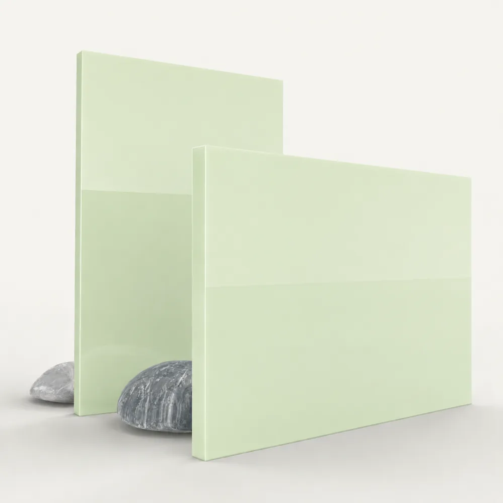 Light Green pastel acrylic sheet with a matte finish