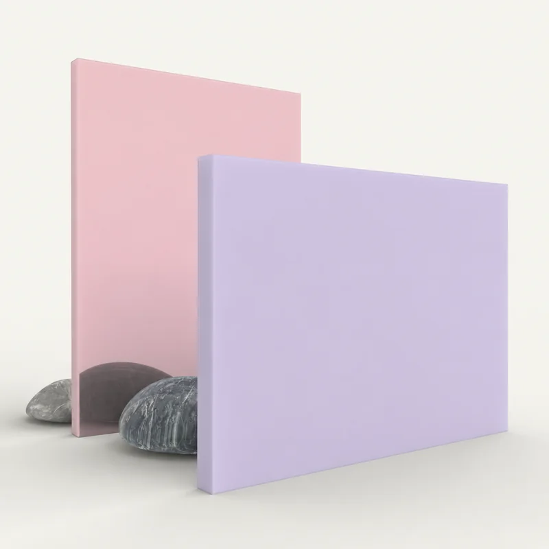Pastel acrylic sheets — soft matte colours, 4×8 ft
