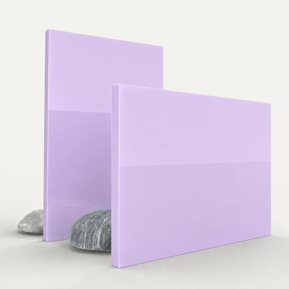 Violet pastel acrylic sheet with a matte finish