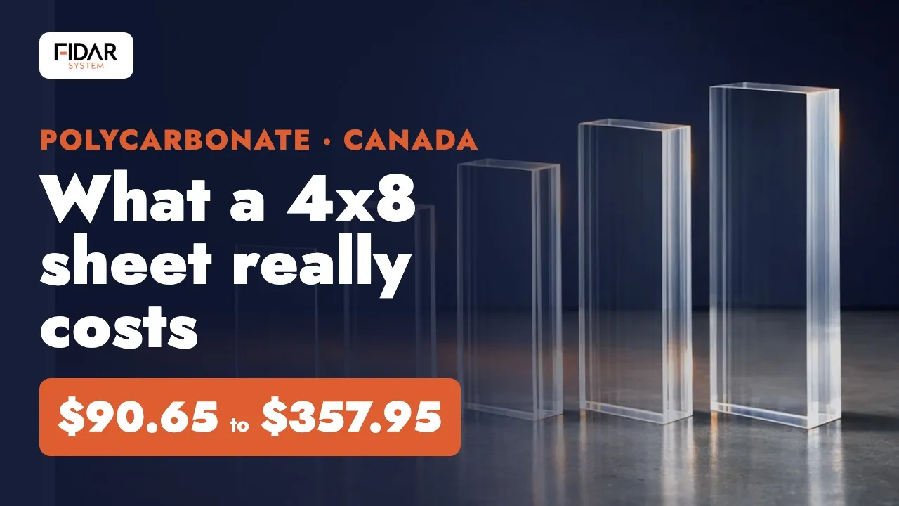 Polycarbonate Sheet Price in Canada: What a 4x8 Sheet Really Costs